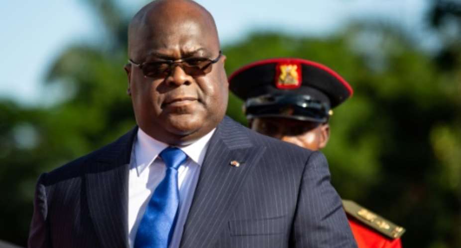 Democratic Republic of Congo President Felix Tshisekedi, seen here in November 2019, has encouraged the United States with his efforts against corruption.  By Sumy Sadurni AFPFile