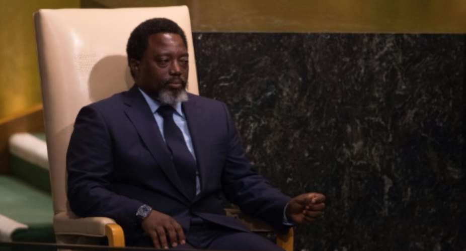 Democratic Republic of Congo President Joseph Kabila Kabange, seen here in a September 23, 2017 picture at the United Nations, has decided not to seek re-election.  By Bryan R. Smith AFPFile