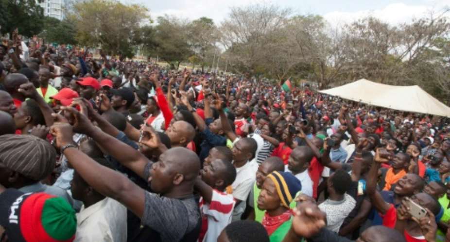 Demonstrations have been held since the May vote in  Malawi returned President Peter Mutharika to power.  By AMOS GUMULIRA AFPFile