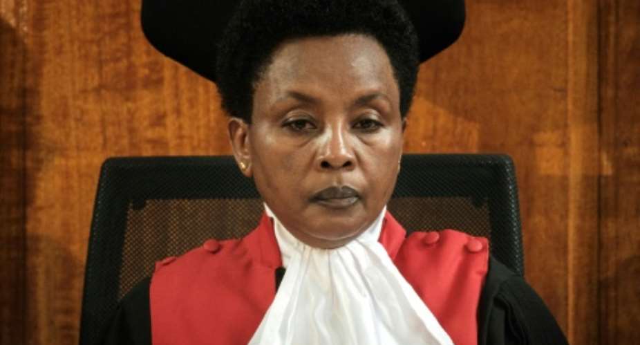 Deputy Chief Justice Philomena Mwilu stepped into the limelight last year for her role in scrapping the outcome of Kenya's controversial presidential election.  By Yasuyoshi CHIBA AFPFile
