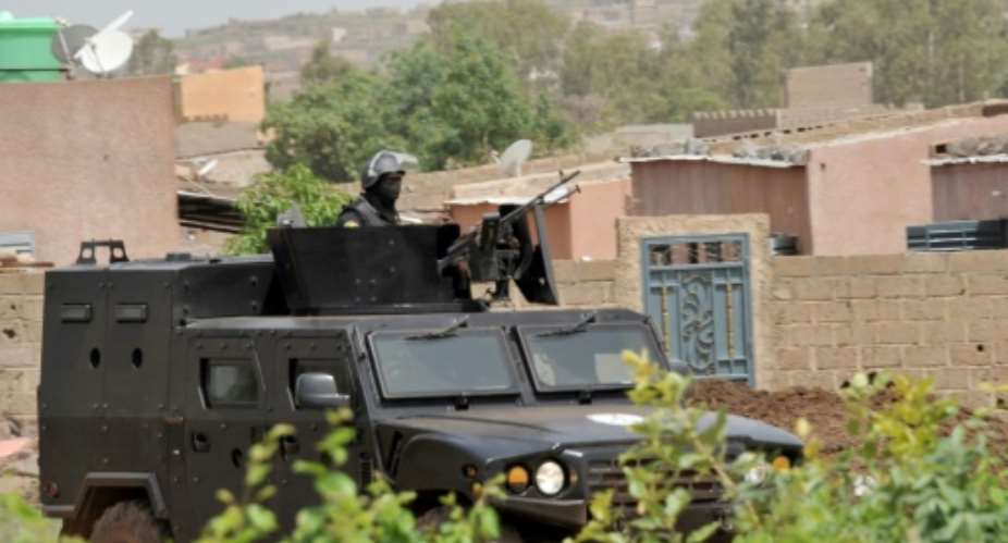 Des forces spciales maliennes sont dployes  Bamako, le 20 juin 2017, aprs un attentat..  By HABIBOU KOUYATE AFPFile