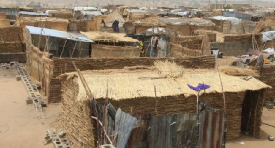 Desolate life: A camp for people displaced by Boko Haram violence in northeast Nigeria.  By Audu Marte (AFP)