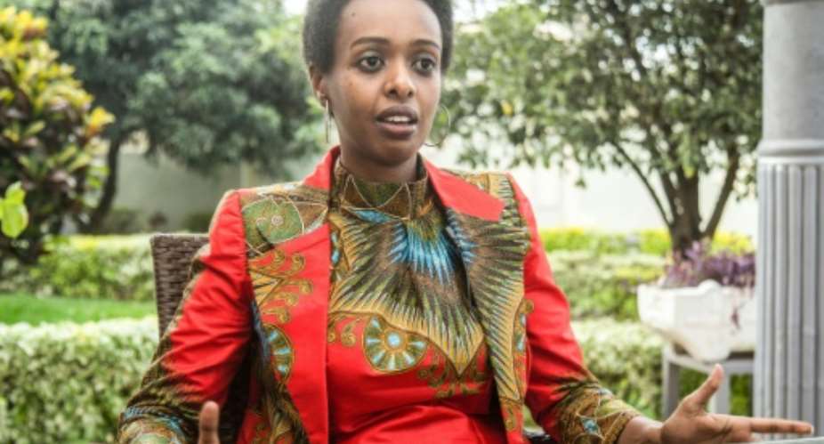 Diane Rwigara, a critic of Rwanda's President Paul Kagame, has dismissed the charges against her as politically motivated.  By Cyril NDEGEYA AFPFile