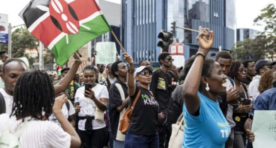 Discontent over the already high cost of living in Kenya spiralled into nationwide rallies last week.  By Patrick Meinhardt (AFP)