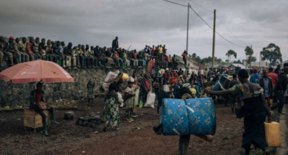 Displaced Congolese in eastern DRC recount brutal stories of rape and brushes with death.  By ALEXIS HUGUET AFP