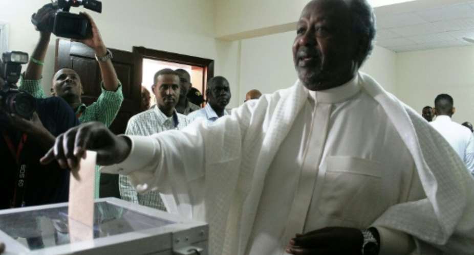 Djibouti's President Ismail Omar Guelleh won 86.68 percent of ballots in the presidential election, according to the interior ministry.  By Houssein I. Hersi cdsAFP