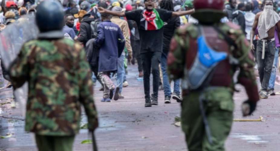 Dozens were killed when security forces cracked down on the Kenya protests a year ago.  By SIMON MAINA (AFP/File)