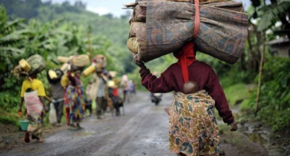 Ugandan authorities said they have registered 18,000 Congolese refugees around the country.  By Phil Moore (AFP/File)