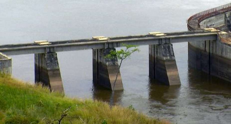 An existing part of the Inga hydroelectric dam, located due west of Kinshasa, pictured on August 15, 2011.  By Adia Tshipuku AFPFile