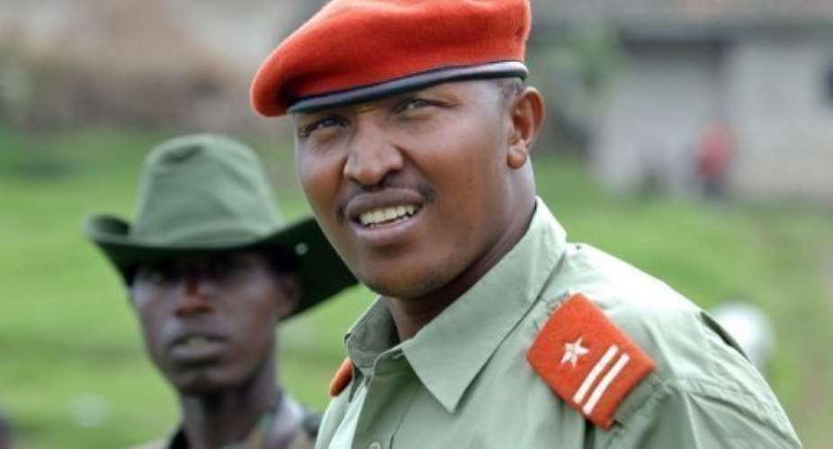DR Congo warlord Bosco Ntaganda at his mountain base in Kabati, Democratic Republic of Congo, on January 11, 2009.  By Lionel Healing AFPFile