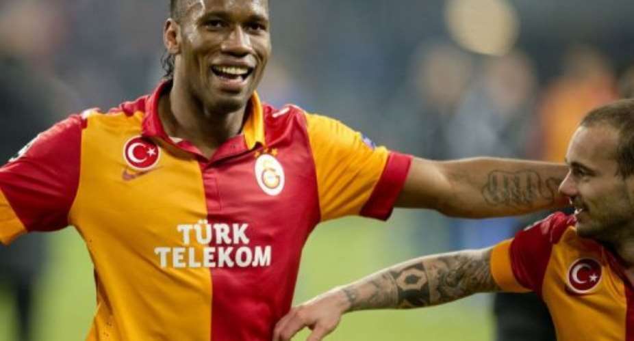 Didier Drogba, pictured in action for Galatasaray on March 12, 2013.  By Odd Andersen (AFP/File)