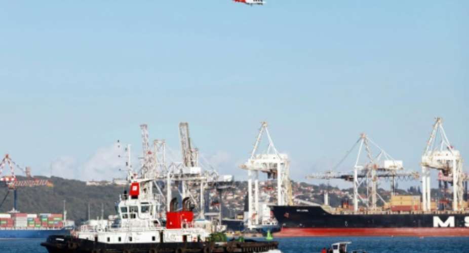 Durban is the biggest cargo port in sub-Saharan Africa.  By RAJESH JANTILAL AFP