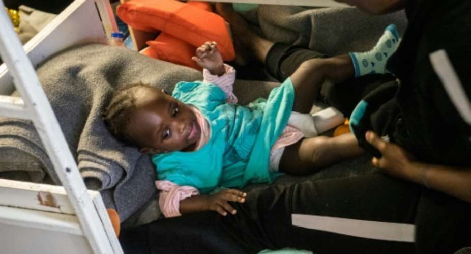 Dutch-flagged rescue vessel Sea Watch 3 has been carrying 32 migrants, including a baby, children and teenagers since they were rescued on December 22.  By FEDERICO SCOPPA (AFP)