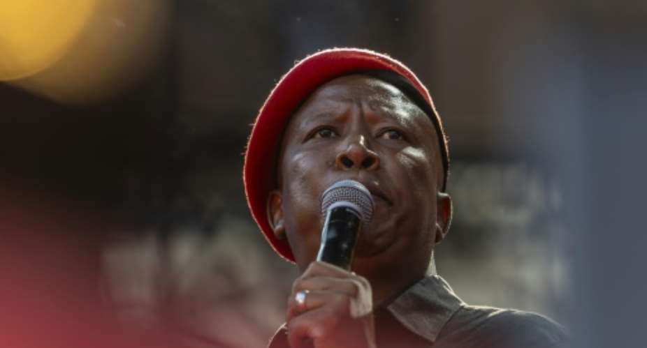 Economic Freedom Fighters' EFF firebrand leader Julius Malema c.  By GUILLEM SARTORIO AFP