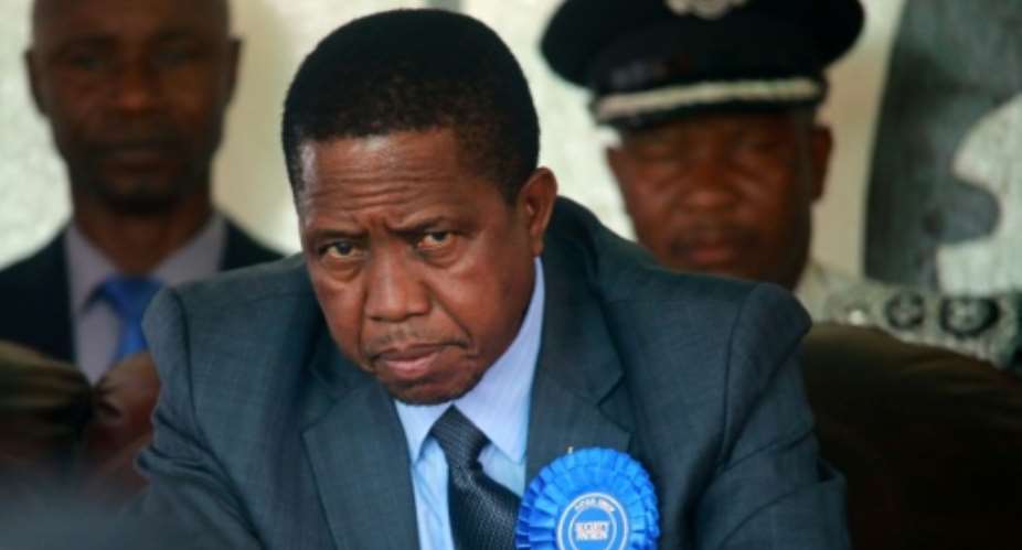 Edgar Lungu led Zambia from 2015 to 2021.  By SALIM DAWOOD (AFP/File)
