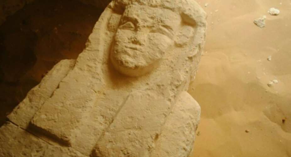 Egypt archeologists have discovered three ancient tombs containing sarcophagi in the south of the country.  By HO EGYPTIAN ANTIQUITIES MINISTRYAFP