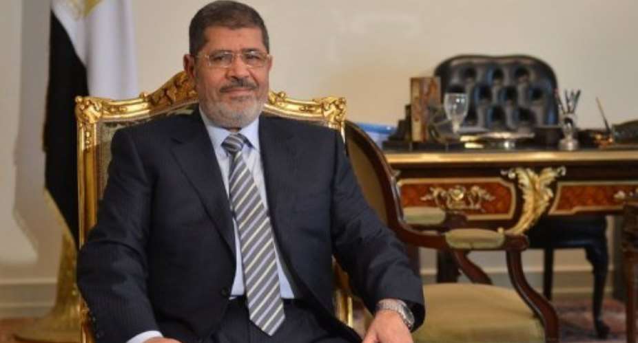 Egyptian president Mohamed Morsi in Cairo on January 10, 2013.  By Khaled Desouki AFPFile