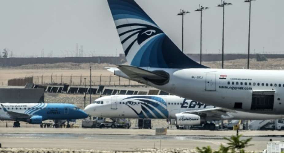 EgyptAir said in a statement the British ban on personal electronic devices in aircraft cabins will be liftedtomorrowSeptember 2 on EgyptAir's planes flying from Cairo to the UK.  By KHALED DESOUKI AFPFile