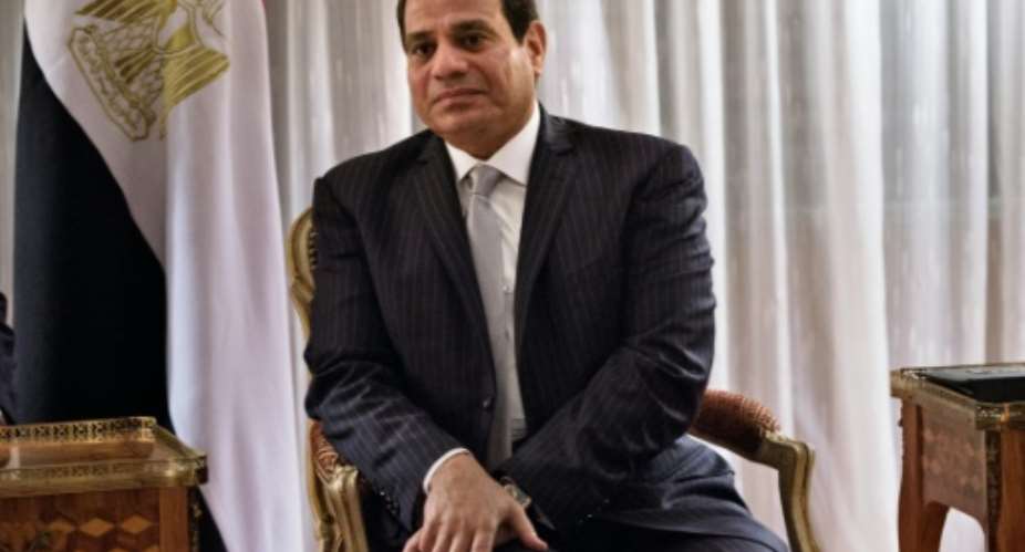 Egyptian President Abdel Fattah al-Sisi had strained relations with outgoing President Barack Obama's administration.  By Brendan Smialowski AFPFile