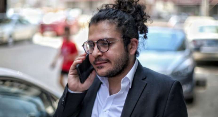 Egyptian researcher Patrick Zaki previously spent 22 months in pre-trial detention until December 2021.  By Mohamed EL-RAAI (AFP)