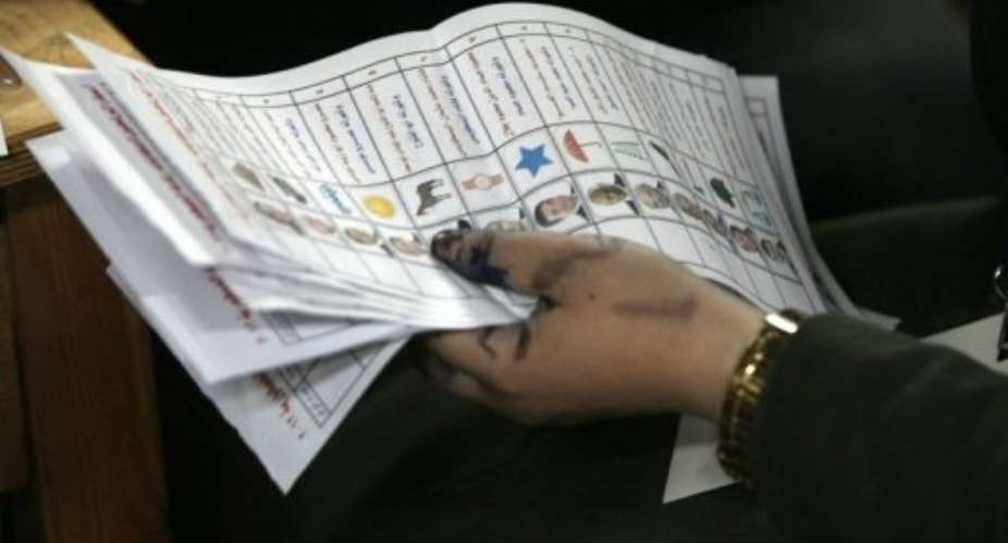 The Muslim Brotherhood predicted a win for their candidate, Mohammed Mursi.  By Mahmud Hams AFP