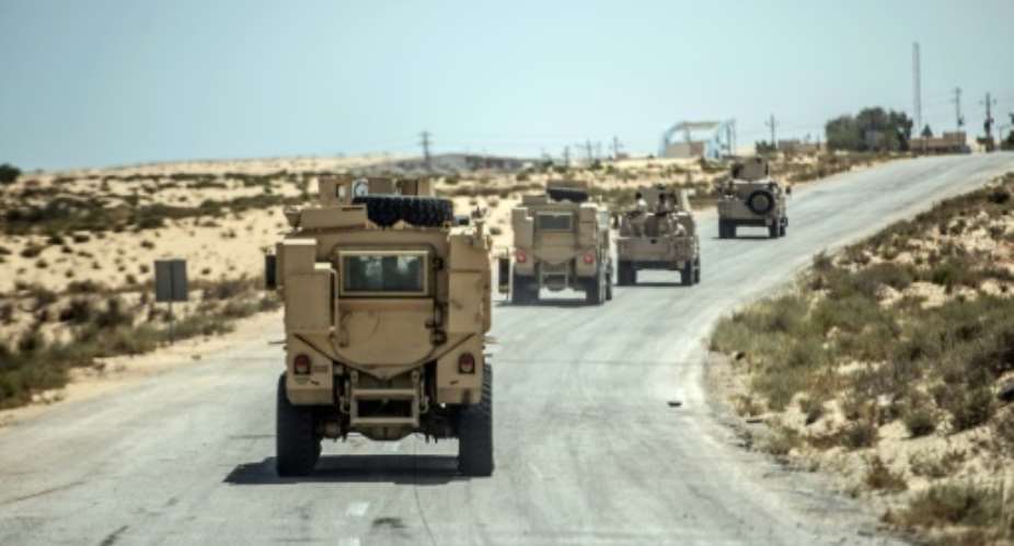 Egypt's army launched a major offensive in February 2018 dubbed Sinai 2018 to dislodge insurgents from the peninsula.  By Khaled DESOUKI AFPFile