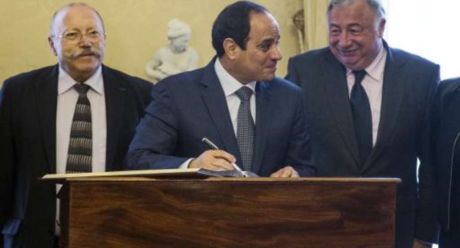 Egyptian President Abdel Fattah al-Sisi, pictured, has named a new spy chief.  By Etienne Laurent poolAFPFile