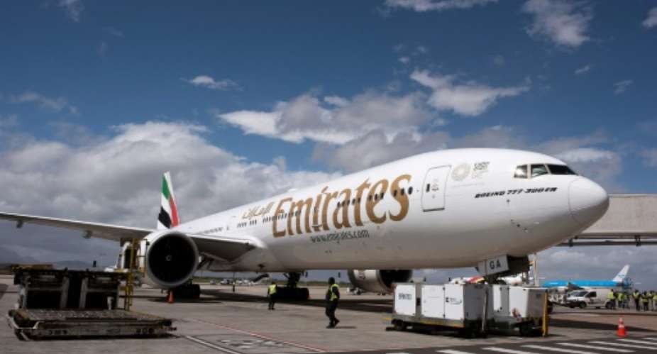 Emirates is one of the airlines that has reduced flights to South Africa.  By RODGER BOSCH AFP