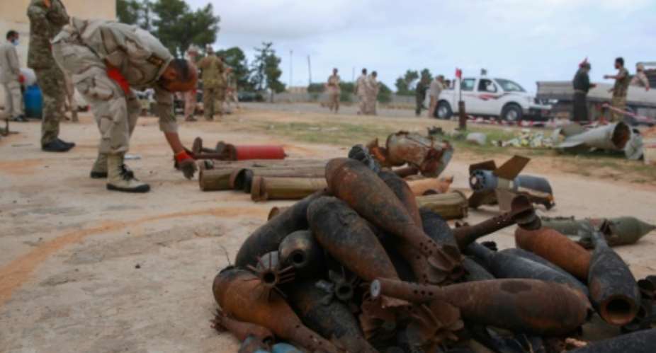 Engineers in Libya prepared explosives for safe detonation in Tripoli on Monday, as the UN called on rival leaders to put personal ambitions aside for the sake of the country in upcoming talks.  By Mahmud TURKIA AFP