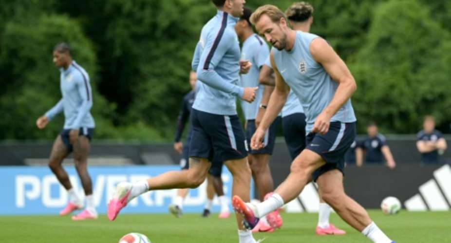 England forward Harry Kane prepares for a Group L World Cup clash against Ghana.  By JUAN MABROMATA (AFP)