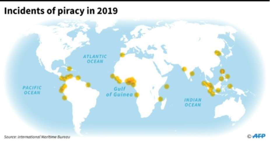 Equatorial Guinea is located on the southern rim of the Gulf of Guinea, one of the world's hotspots for maritime piracy.  By Thomas SAINT-CRICQ AFP