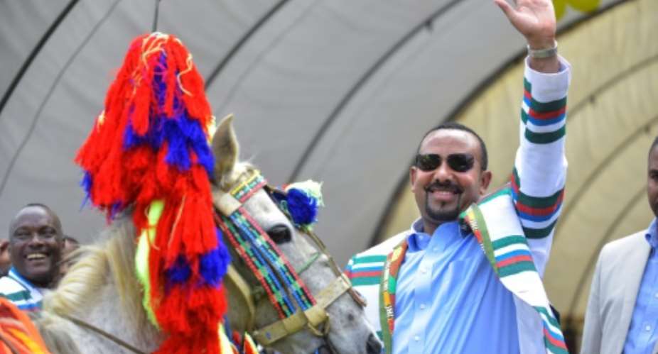 Ethiopian Prime Minister Abiy Ahmed pleaded for patience during a visit Sunday to leaders of the latest ethnic group pushing to form a breakaway region.  By MICHAEL TEWELDE AFP