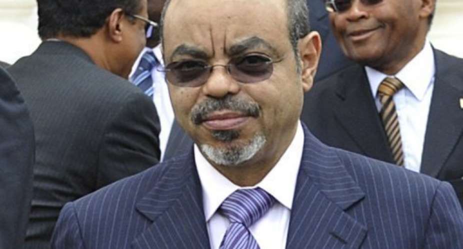 Ethiopia's Prime Minister Meles Zenawi pictured in Nairobi in March 2012.  By Simon Maina AFPFile