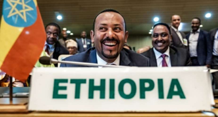 Ethiopia's Prime Minister Abiy Ahmed took office following the resignation of his predecessor Hailemariam Desalegn, after more than two years of anti-government protests.  By EDUARDO SOTERAS AFPFile