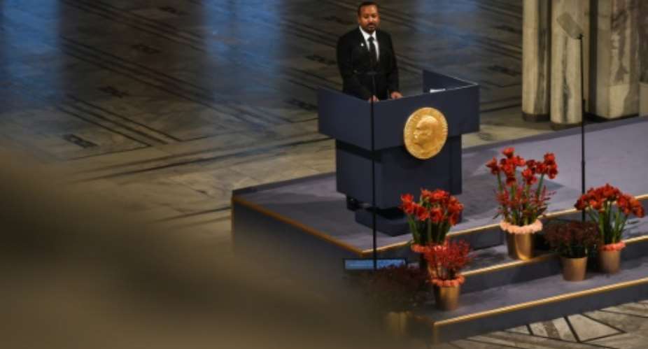 Ethiopia's Prime Minister Abiy Ahmed won the Nobel Peace Prize in large part for reaching out to neighbouring Eritrea.  By Fredrik VARFJELL AFPFile