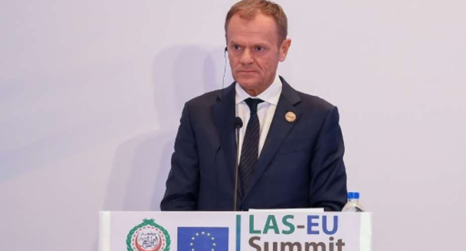 European Council President Donald Tusk said postponing Britain's exit from the EU would be
