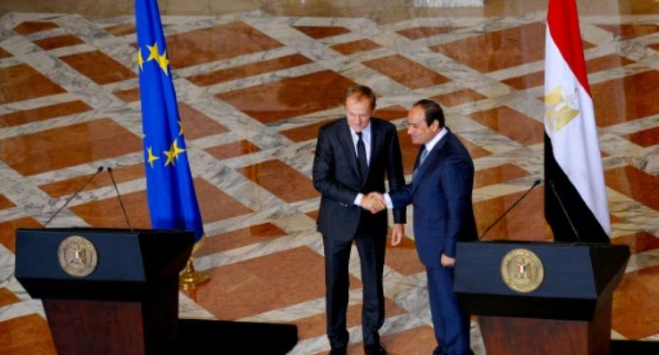 Europeans view the summit as a way to protect their traditional diplomatic, economic and security interests, EU sources told AFP.  By - (EGYPTIAN PRESIDENCY/AFP/File)