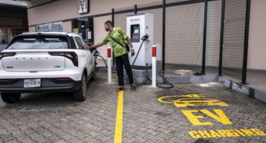 EVs are making inroads even in Nigeria where the power grid is unreliable and a third of the country doesnt have access to electricity at all.  By Temiloluwa Johnson (AFP)