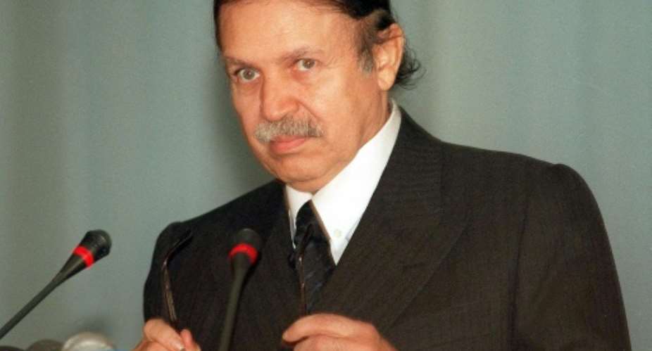 Ex-foreign minister Abdelaziz Bouteflika in February 1999, when he was a presidential candidate.  By  AFPFile