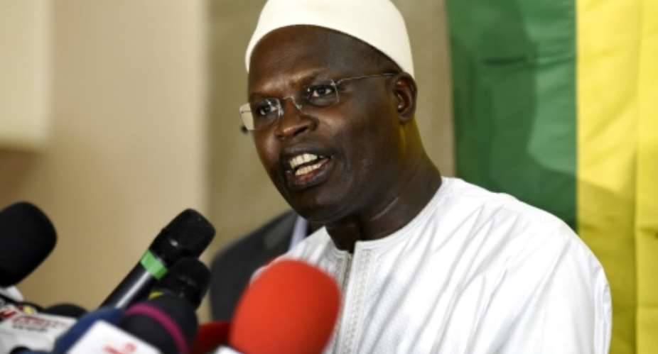 Ex-mayor of Dakar Khalifa Sall was released from prison three weeks ago.  By SEYLLOU AFP