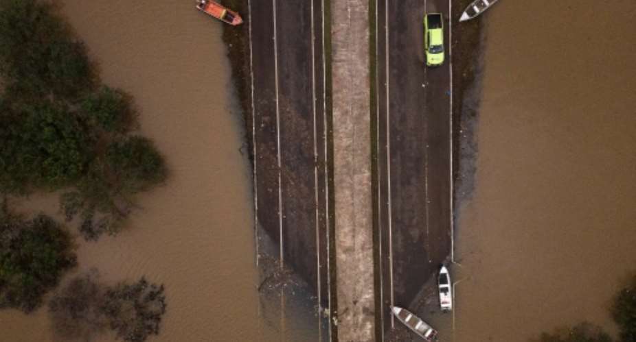 Experts linked a major flooding event in Rio Grande do Sul, Brazil, in May 2024, to climate change and the El Nino weather phenomenon.  By Nelson ALMEIDA (AFP/File)