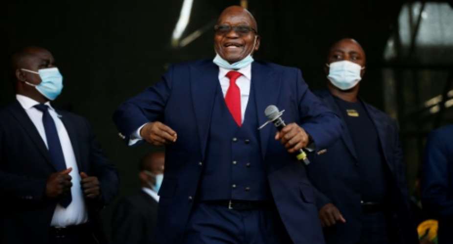Ex-president Jacob Zuma is an unpredictable election opponent to the ruling ANC.  By Phill Magakoe AFPFile