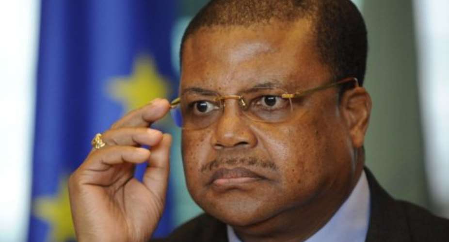 Central Africas Prime Minister Nicolas Tiangaye speaks in Brussels on April 22, 2013.  By John Thys (AFP/File)