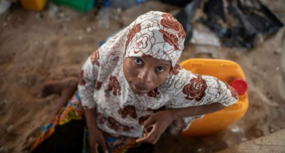 Farida Muarabu and her family fled into the forest as the jihadists attacked her village -- they became separated in the middle of the night.  By Alfredo Zuniga (AFP)