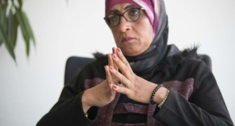 Farida Ramadan Ali, an Egyptian transgender woman in her fifties.  By Khaled DESOUKI AFP