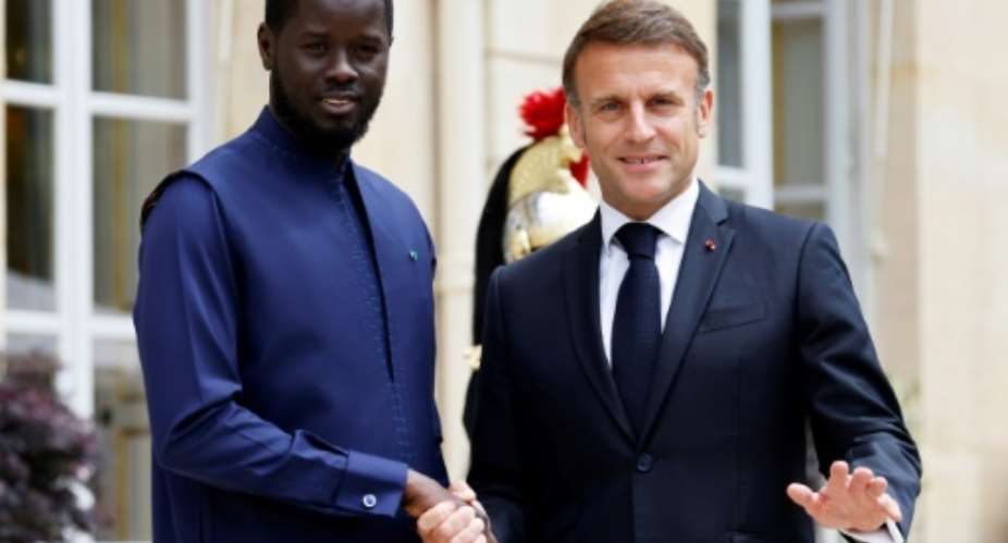 Faye and Macron agreed to a partnership based on mutual respect.  By Ludovic MARIN (AFP)