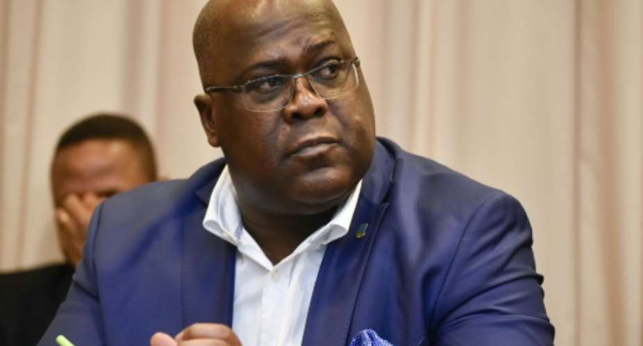 Felix Tshisekedi was elected in January.  By JOHN THYS AFPFile