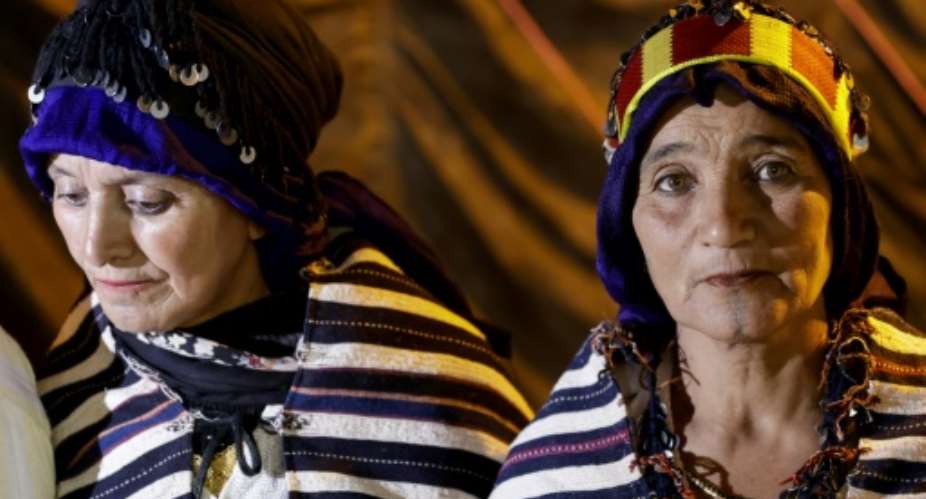 Fewer women in Moroccos Amazigh minority are getting inked with the groups traditional facial tattoos.  By - (AFP)
