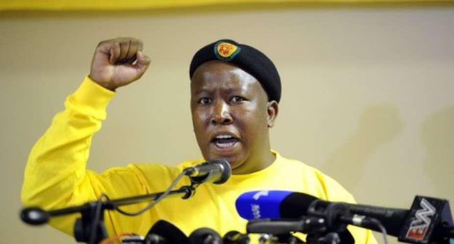 Julius Malema said his expulsion was not the end of the road.  By Stephane de Sakutin AFP