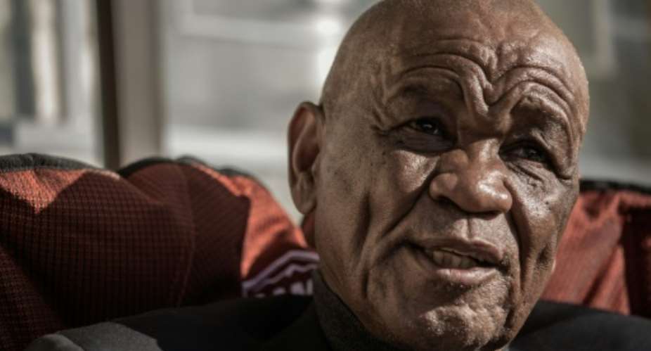 FILES In this 2017 file photo, former Lesotho PM and General Elections candidate Tom Thabane gives an interview to AFP; Thabane has been implicated in the assassination of his late estranged wife Lipolelo Thabane by police according to documents seen by AFP January 6, 2020.  By GIANLUIGI GUERCIA AFPFile